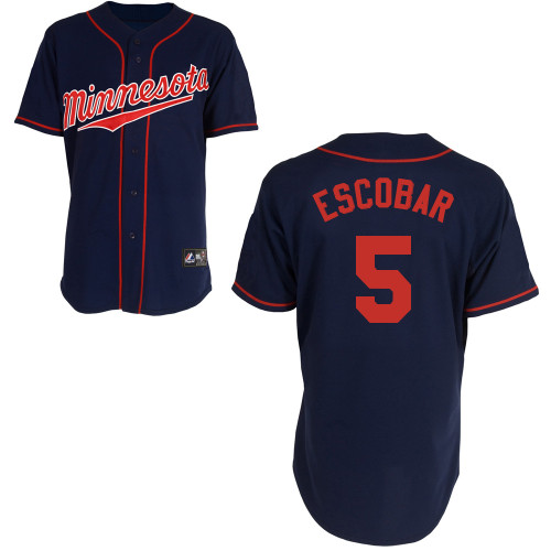 Eduardo Escobar #5 mlb Jersey-Minnesota Twins Women's Authentic Alternate Navy Baseball Jersey